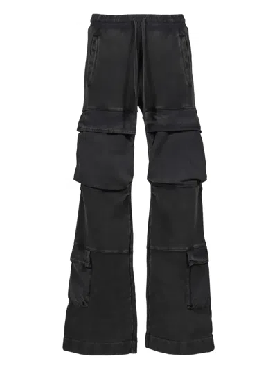 Entire Studios Cargo Wide-leg Trousers In Black