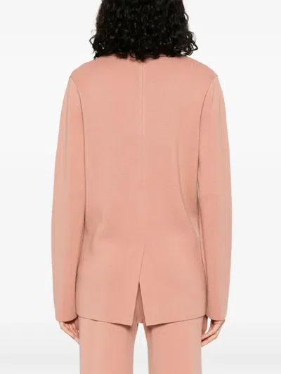 Forte Forte Double-breasted Blazer In Pink