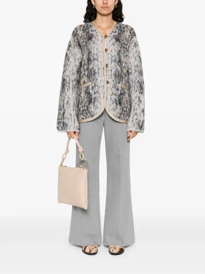 Forte Forte Knitted Jacket In Gray