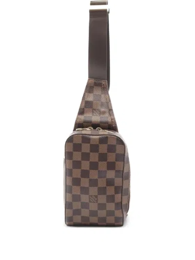 Pre-owned Louis Vuitton 2003 Geronimos Crossbody Bag In Brown