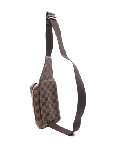 Pre-owned Louis Vuitton 2003 Geronimos Crossbody Bag In Brown