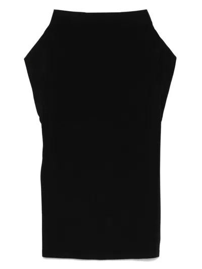 Norma Kamali All-in-one Mini Dress In Black