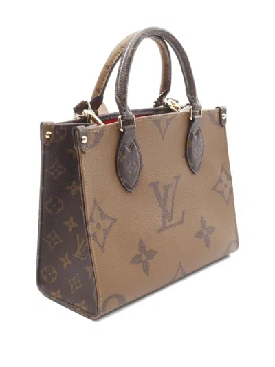 Pre-owned Louis Vuitton 2010 On-the-go Pm Handbag In Brown