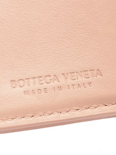 Pre-owned Bottega Veneta 2000s Intrecciato Leather Wallet In Orange