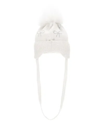 Monnalisa Wool Beanie In White