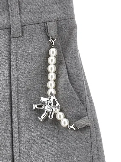 Monnalisa Cargo Trousers In Gray