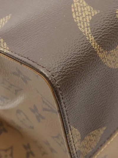 Pre-owned Louis Vuitton 2020 Onthego Gm Two-way Tote Bag In Brown
