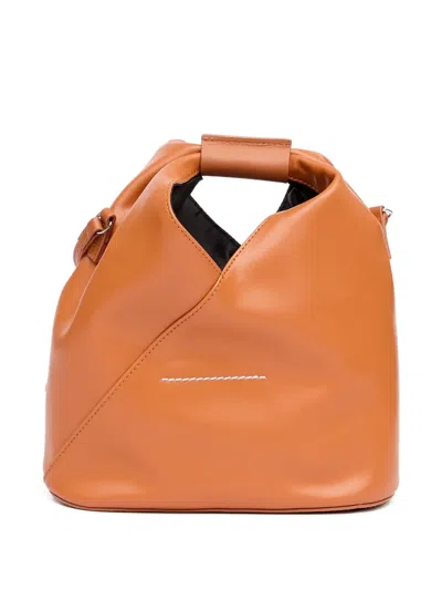 Mm6 Maison Margiela Japanese Handbag With Top Handle And Seam Detailing
