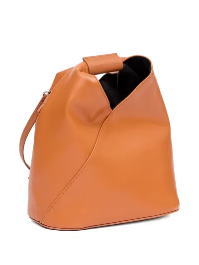 Mm6 Maison Margiela Japanese Handbag With Top Handle And Seam Detailing