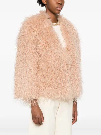 Forte Forte Polyester Coats In Pink