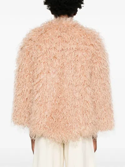 Forte Forte Polyester Coats In Pink