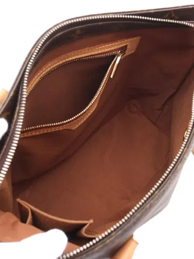 Pre-owned Louis Vuitton 2003 Cabas Piano Handbag In Brown