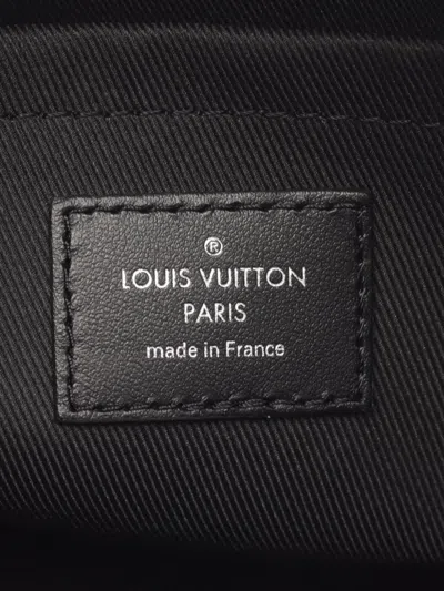 Pre-owned Louis Vuitton 2021 City Keepall Monogram Eclipse Reverse Shoulder Bag In Gray