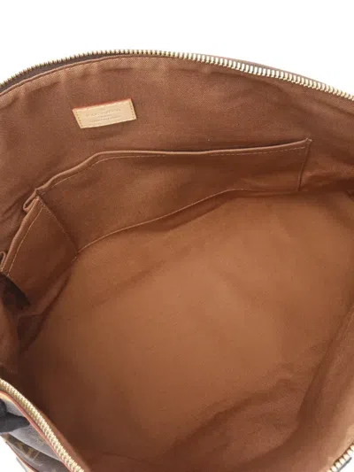 Pre-owned Louis Vuitton 2006 Monogram Lockit Handbag In Brown