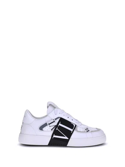 Valentino White Vl7n Sneakers In White