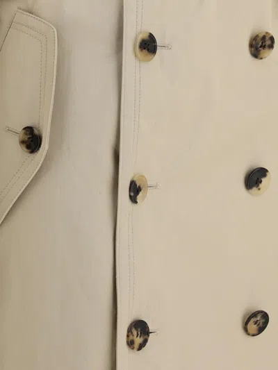 Saint Laurent Trench Coats In Neutral
