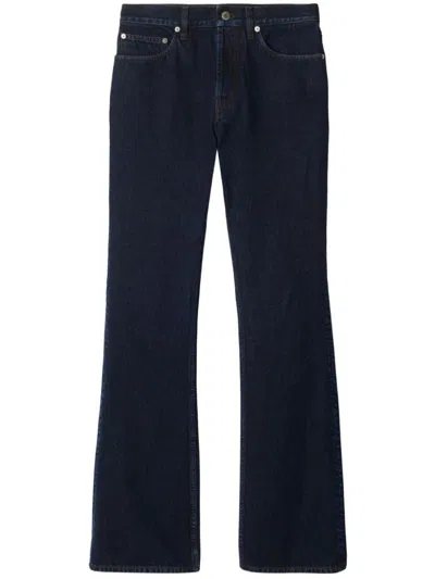 Burberry Straight-leg Pants In Blue