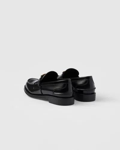 Prada Brushed Leather Lofers