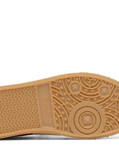 Valentino Garavani Upvillage Low Top Trainer In Split Leather And Calfskin Nappa Leather