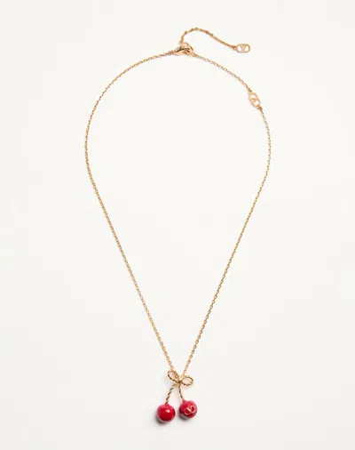 Valentino Garavani Necklace With Charm And Vlogo Detail