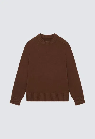 Loulou Studio "canillo" Cotton Sweater In Brown