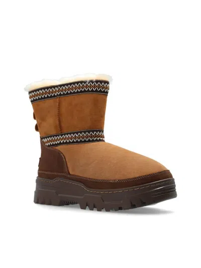 Ugg Mini Trailgazer Ankle Boots Beige In Brown