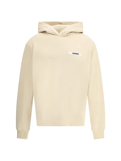 Jacquemus Logo Sweatshirt In Neutral
