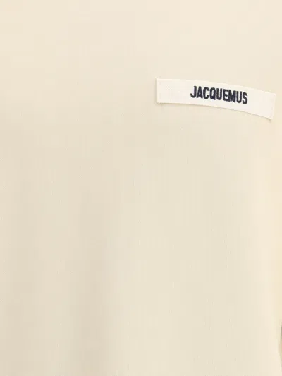 Jacquemus Logo Sweatshirt In Neutral
