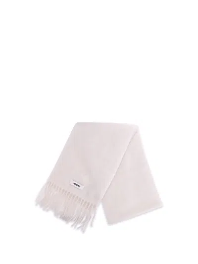 Jacquemus Fringed Scarf In Neutral