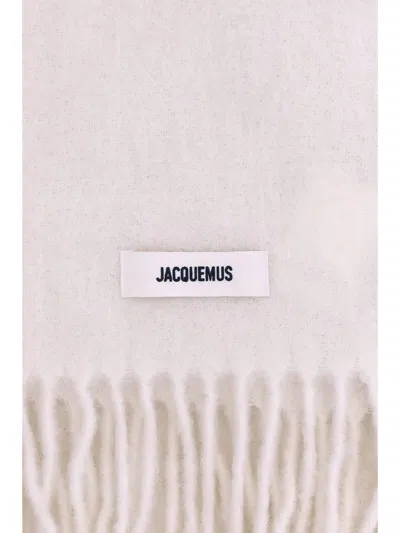 Jacquemus Fringed Scarf In Neutral