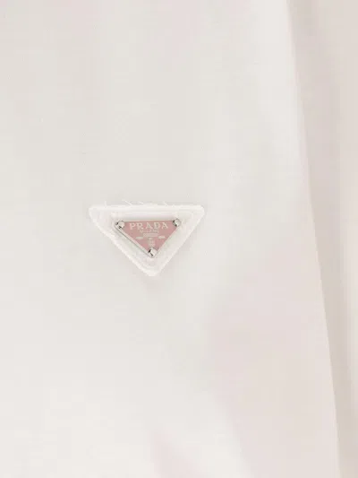 Prada Triangle Logo Cotton T-shirt