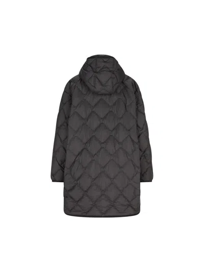 Woolrich Hooded Down Jacket In Black