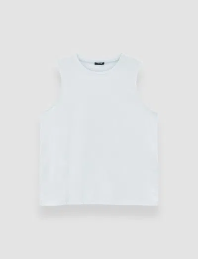 Joseph Cotton Silk Jersey Tank Top In White