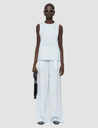 Joseph Cotton Silk Jersey Tank Top In White