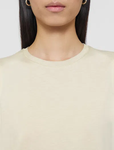 Joseph Womens Affogato Round-neck Regular-fit Cotton And Silk-blend Tank Top In Neutral
