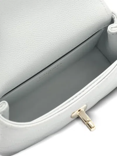 Pre-owned Chanel 2021 Mini Coco Handle Handbag In White