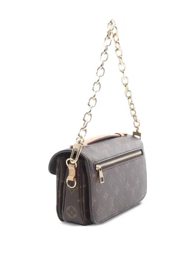 Pre-owned Louis Vuitton 2021's Metis Ew Shoulder Bag In Brown
