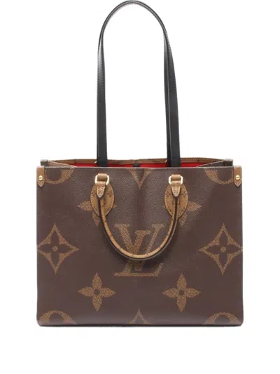 Pre-owned Louis Vuitton 2010s On-the-go Mm Shoulder Bag In Brown