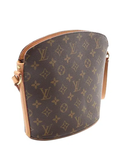 Pre-owned Louis Vuitton 2003 Druot Monogram Shoulder Bag In Brown