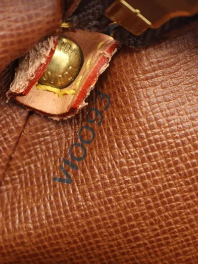 Pre-owned Louis Vuitton 2003 Druot Monogram Shoulder Bag In Brown