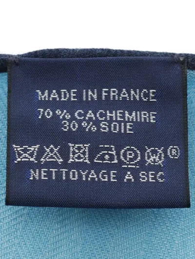 Pre-owned Hermes 2010s Losange Scarf In Blue