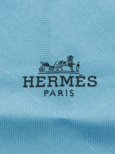 Pre-owned Hermes 2010s Losange Scarf In Blue