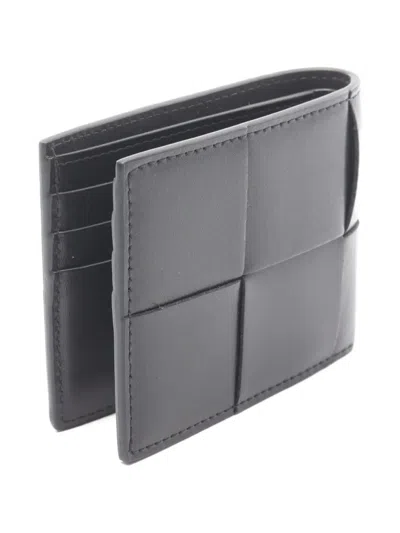 Pre-owned Bottega Veneta 2020s Cassette Leather Wallet In Black