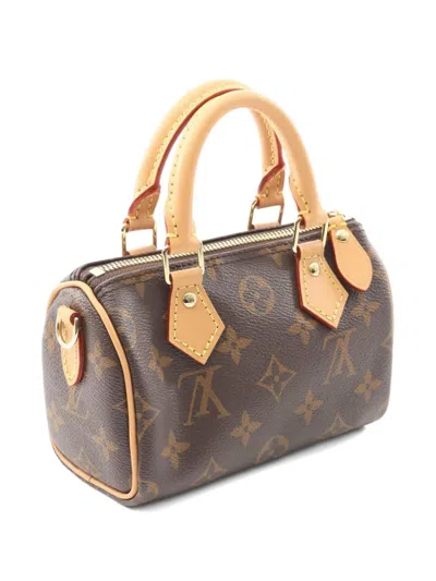 Pre-owned Louis Vuitton 2022 Nano Speedy Handbag In Brown