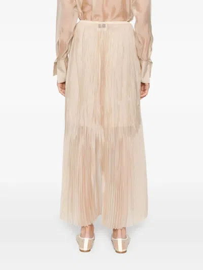 Forte Forte Asymmetric Midi Skirt In Neutral