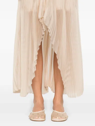 Forte Forte Asymmetric Midi Skirt In Neutral