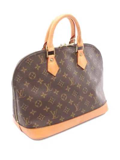 Pre-owned Louis Vuitton 1995 Alma Pm Monogram Tote Bag In Brown