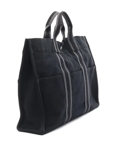 Pre-owned Hermes 2000s Fool Toe Mm Handbag In Black