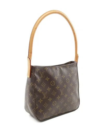 Pre-owned Louis Vuitton 2002 Looping Mm Shoulder Bag In Brown