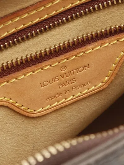 Pre-owned Louis Vuitton 2002 Looping Mm Shoulder Bag In Brown